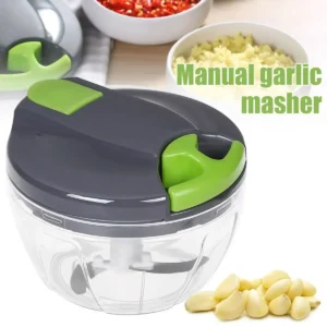 520ml Manual Food Chopper Hand Pull String Vegetable Cutter Onions Garlic Chopper Portable Food Mincer for Garlic Ginger Fruits