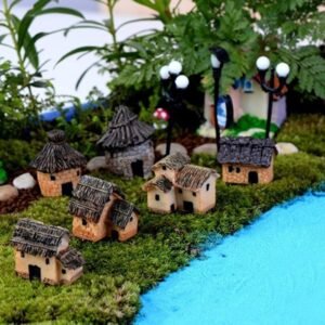 Mini Resin Cottages Miniature Village Houses Landscaping