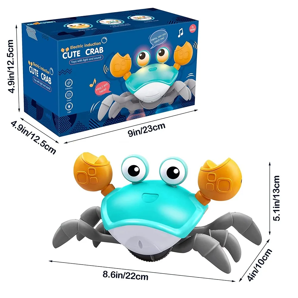 Dancing Crab Run Away Toy for Babies Crawling Interactive Escape Crabs Fujão Toys Baby Birthday Gift VIP Dropshipping with Box - Image 6