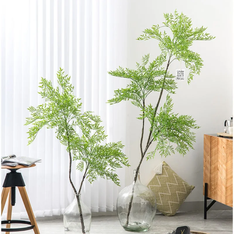 New Artificial Southern India Large Bamboo Leaf Tropical Rainforest Green Tree Garden Outdoor Living Room Bonsai Home Decoration - Image 4