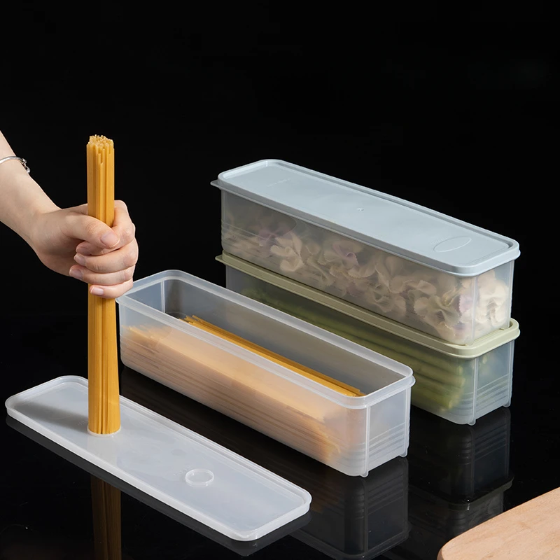 Noodle Storage Box Useful Things for Kitchen Accessory Long Noodles Crisper Box Airtight Containers for Food Item Boxes Home - Image 2