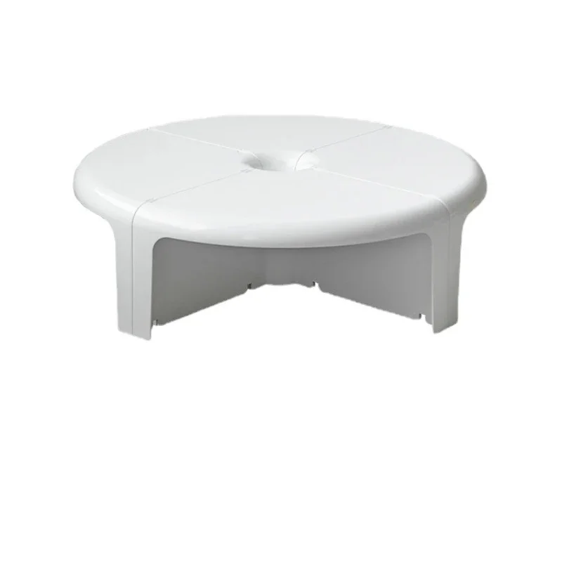 Nordic Circular Coffee Table Creative Small Modern Design Elegant Plastic Coffee Table Living Room Bedroom Mesas Home Furniture - Image 6